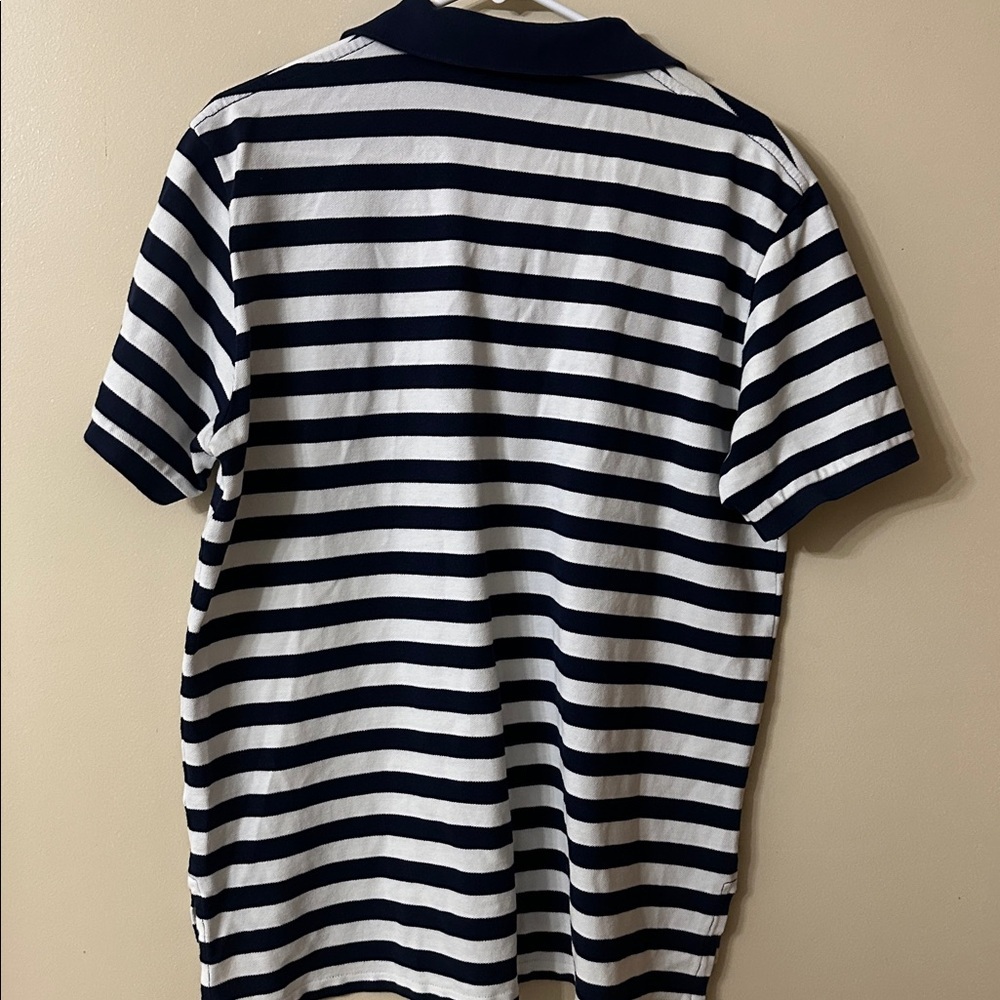 Ralph Lauren Navy and White Striped Polo - Picture 4 of 4